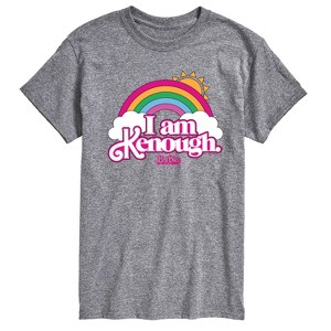 Men's - Barbie - I Am Kenough Rainbow Clouds Short Sleeve Graphic T-Shirt - 1 of 4