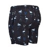 Burnside Men's Pink Flamingo Swimsuit Quick Dry 5" Inseam | Black - 2 of 3