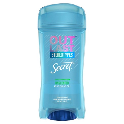 secret deodorant antiperspirant unscented 6oz outlast gel clear target