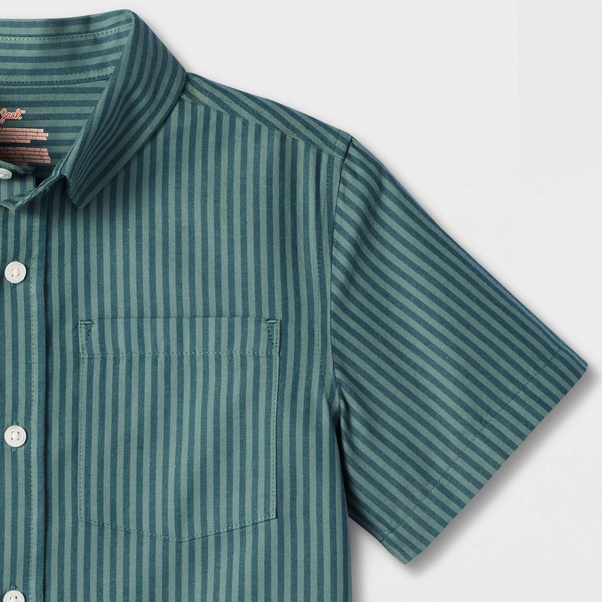 Boys' Short Sleeve 100% Cotton Classic Fit Plaid Button-Down Shirt - Cat & Jack™ - thumbnail 8