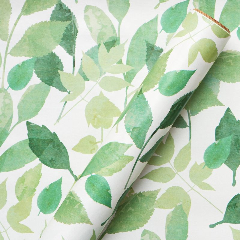 Foliage Wrapping Paper Green - Spritz&#8482;, 1 of 9
