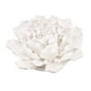 D5.9x2.8inHandmade Cream Ceramic Flower Wall Decor Accent - 4 of 4