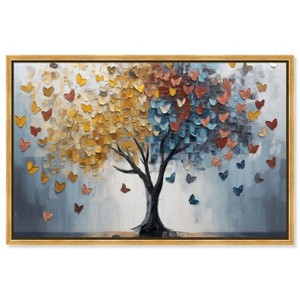 Art Remedy Butterfly Dream Tree I Colorful Tree Art Framed - 1 of 4