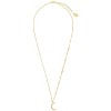 SHINE by Sterling Forever CZ Crescent with Stars Necklace - 2 of 2