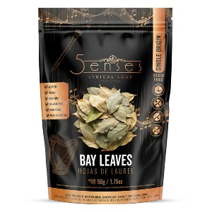 5Senses Whole Bay Leaves | Hojas de Laurel, Laurel Herbs | Lyrical Leaf | Single Origin Non-GMO, Fairtrade (1.75oz/50g) - 1 of 4