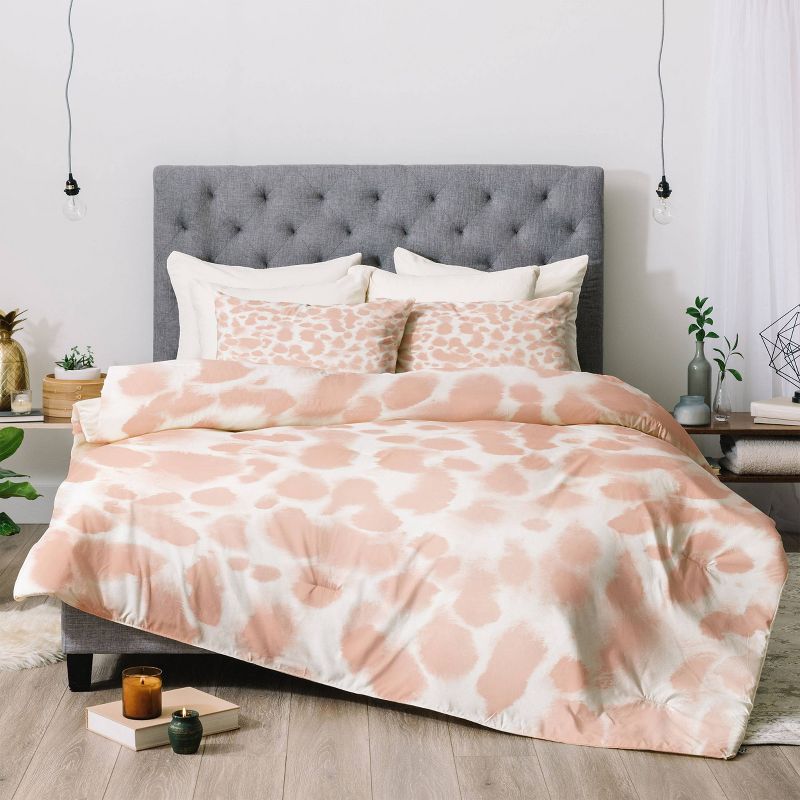Jacqueline Maldonado Dye Drops Flamingo Comforter Set Pink - Deny Designs, 3 of 7