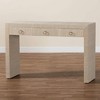 bali & pari Cielo Woven Grasscloth 3 Drawer Console Table Natural/Gold - 4 of 4