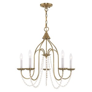 Livex Lighting Alessia 5 - Light Chandelier in  Antique Brass - 1 of 2