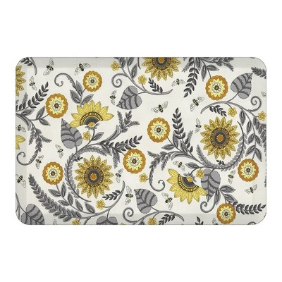 Laural Home Vintage Bloom Garden 20 x 30 Anti-Fatigue Kitchen Mat