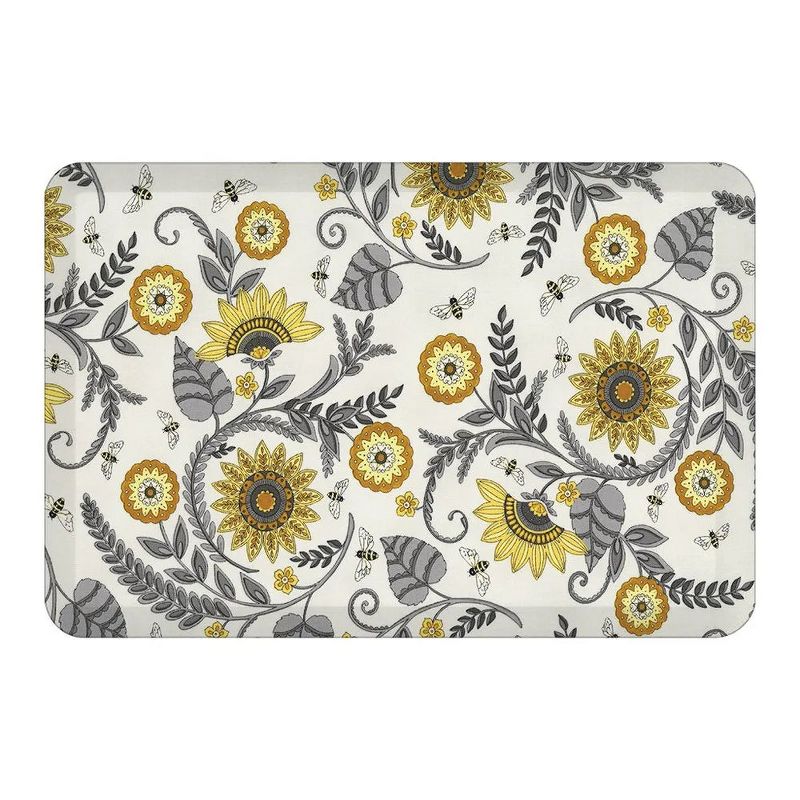 Laural Home Sophisticated Bees 20" x 30" Anti-Fatigue Kitchen Mat, 1 of 2