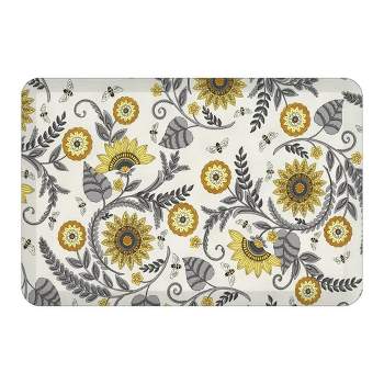 Laural Home Sophisticated Bees 20" x 30" Anti-Fatigue Kitchen Mat