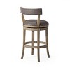 Maven Lane Alexander Swivel Bar Stool with Faux Leather 31" - 3 of 4