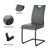 PAGED Upholstered Dining Chairs Modern Living Room Chairs Comfortable Kitchen Chairs with Metal Legs for Living Room - 3 of 4
