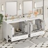 Whisen 30 in. Bathroom Storage Cabinet Bathroom Vanity with 2 Soft Closing Doors and Drawer - 2 of 4