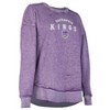 NBA Sacramento Kings Women's Burnout Crew Neck Fleece Sweatshirt - 3 of 4