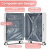 YONWAY 20'' Luggage sets, PC Hard Shell Suitcase, Bounce Wide Handle Pull Rod Luggage with 360°Double Wheels, Built-In TSA Lock - 2 of 4