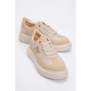 Venetia - Beige Sport Sneakers (Women) | Prologue Shoes - 1 of 4