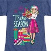 Girls' - Barbie - Tis the Season Fitted Short Sleeve Graphic T-Shirt - 2 of 4