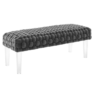 Modway Prologue Woven Performance Velvet Ottoman