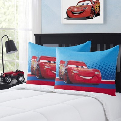 Lightning McQueen Kids Bed Pillow Pack w/ Removable Pillowcase