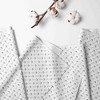 Bacati - Gray Arrows on white backgroud 100 percent Cotton Universal Baby US Standard Crib or Toddler Bed Fitted Sheet - 3 of 4