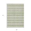 Artichoke Green And Ivory Quatrefoil Washable Indoor Outdoor Area Rug - 3 of 4