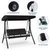 Outdoor Porch Swing Chair with Adjustable Canopy for Adults 3 Seat Glider Bench with Thickened Cushions, Durable Frame, Weather-Resistant Fabric - 4 of 4