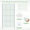 Wikineon Flower Wall Backdrop Silk Panel- Flower Wall Panel 12 Pcs White Flower Wall Backdrop Wedding 4ftx8ft Floral Background - 4 of 4