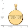 Black Bow Jewelry 14k Yellow Gold Purdue Boilermakers NCAA Large Pendant - 2 of 3