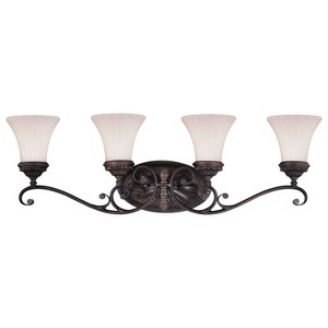 VAXCEL Avenant 4 Light Bronze Bathroom Vanity Fixture - 1 of 4