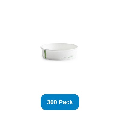 Vegware 26 oz PLA-lined Paper Food Bowl 185-Series Bon Appetit Bowls - Case of 300