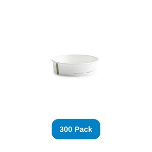 Vegware 26 oz PLA-lined Paper Food Bowl 185-Series Bon Appetit Bowls - Case of 300 - 1 of 3