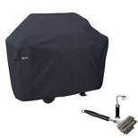 Classic Accessories 64" Water-Resistant BBQ Grill Cover with Grill Brush and LED Light