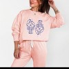 Simply Sage Market Two Lobsters Blue Lightweight Garment Dyed Sweatshirt - 2 of 4