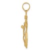 Black Bow Jewelry 14k Yellow Gold Polished Mariners Crucifix Cross Pendant - 2 of 4