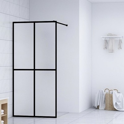 vidaXL Walk-in Shower Screen Frosted Tempered Glass 31.5 in.x76.8 in.