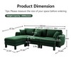 VASIP Boucle Fabric 3-Seater Sofa, Shell-Shaped Armrests & Self-Wrapped Cylindrical Legs, for Living Room & Apartment,Beige - 2 of 4