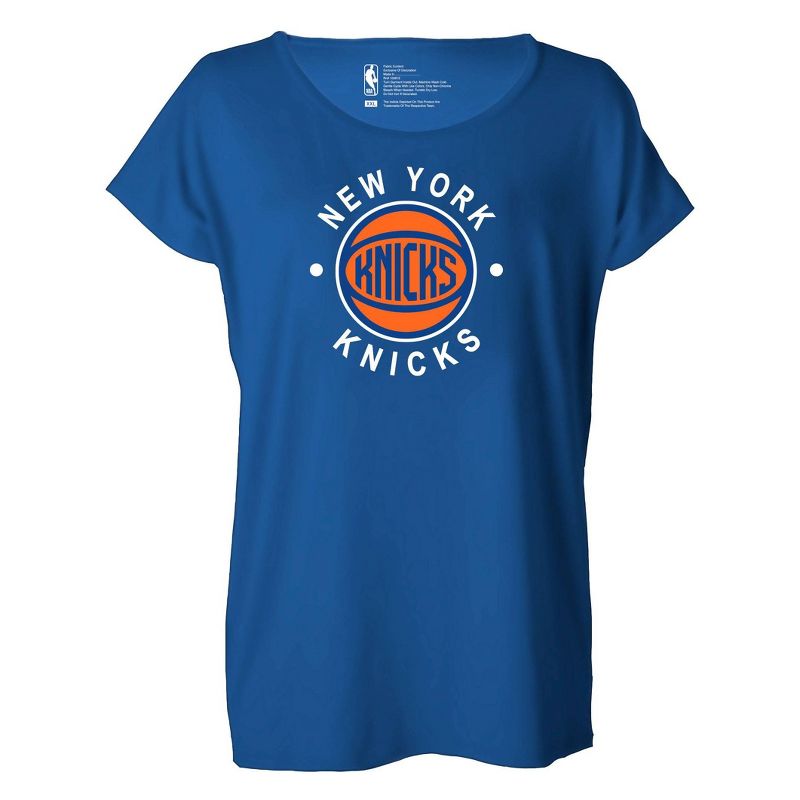 NBA New York Knicks Women&#39;s Dolman Short Sleeve T-Shirt, 1 of 5