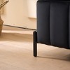 VYNXARIA 49.21" Wide Velvet Storage Soft Bench - Versatile Black Seating for Living Room & Entryway - 4 of 4