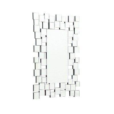 Eliza Rectangle Wall Mirror Silver - Abbyson Living