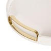 Kate and Laurel Valeska Round Tray with Handles - 2 of 4