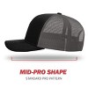 Nertpow Men's Ballcap Criss Cross Ponytail Baseball Cap Adjustable High Messy Bun Ponycap Quick Drying Hat - 3 of 4