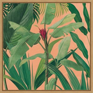 Amanti Art Dramatic Tropical I Boho by Sue Schlabach Canvas Wall Art Print Framed 22 x 22-in. - 1 of 4
