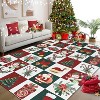 Christmas Washable 2x3 Rugs for Entryway,Bedroom Bedside Rug Xmas Style Prints Holiday Decor - 2 of 4