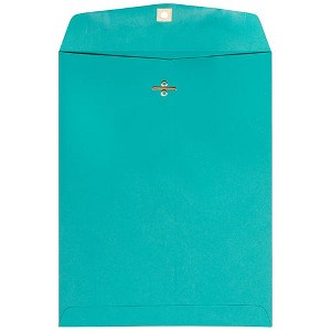 JAM PAPER 9 x 12 Colored Envelopes with Clasp Closure - Blue - 50/Pack - 1 of 1