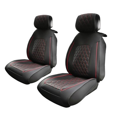 Unique Bargains Front Seat Cushion Cover for GMC Sierra 2 Pcs