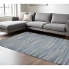 HomeRoots 8' X 10' Tan And Blue Jute Geometric Flatweave Handmade Area Rug - 2 of 4