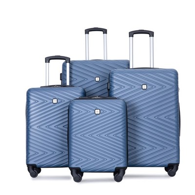 4 Piece Set Travel Luggage With 360° Spinner Wheels, TSA Lock, Adjustable Pull Rod, Lightweight Suitcase