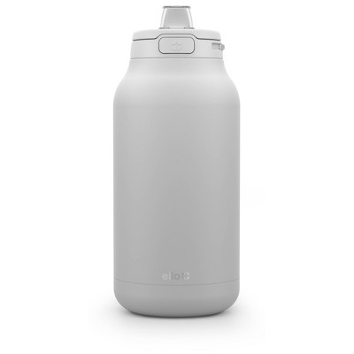 Ello 64oz Hydra Stainless Steel 1/2 Gallon Jug - Gray: Vacuum-Insulated Water Jug, Dishwasher-Safe Parts