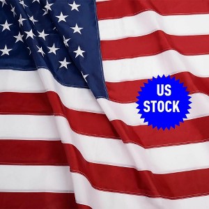 Costway 4'x6' FT Sewn Stripes Embroidered Stars Brass Grommets USA US U.S. American Flag - 1 of 4